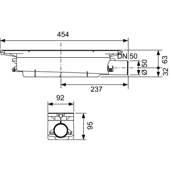 Tece Drainprofile odpływ liniowy 100 cm profil regulowany stal nierdzewna syfon standard  671000 673002