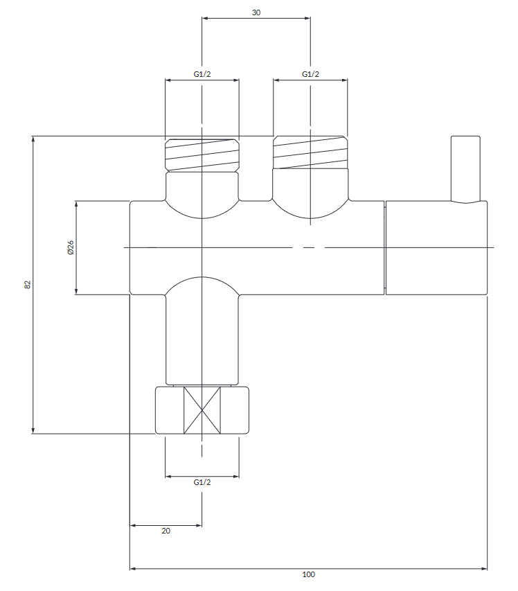 Omnires Y regulator temperatury do baterii umywalkowej czasowej Y1217CR  chrom Y8877CR