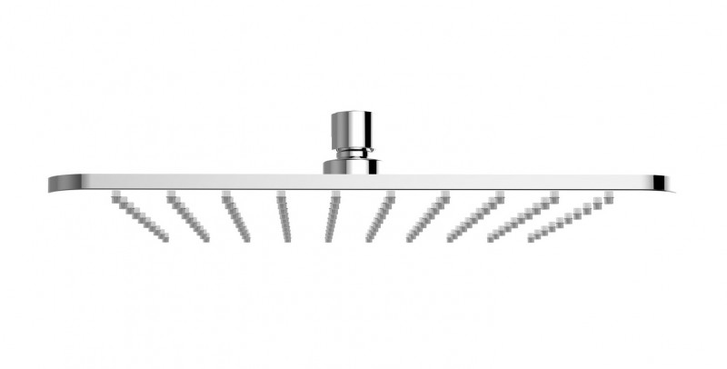 Omnires SlimLine deszczownica kwadratowa 25 x 25 cm chrom/biały WG225/OCRB