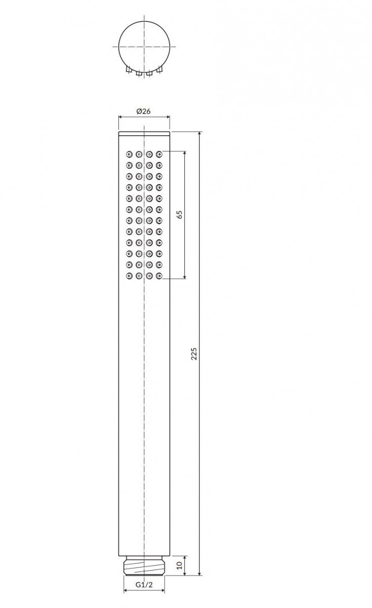 Omnires Y słuchawka rączka prysznicowa chrom MICROPHONEX-RCR